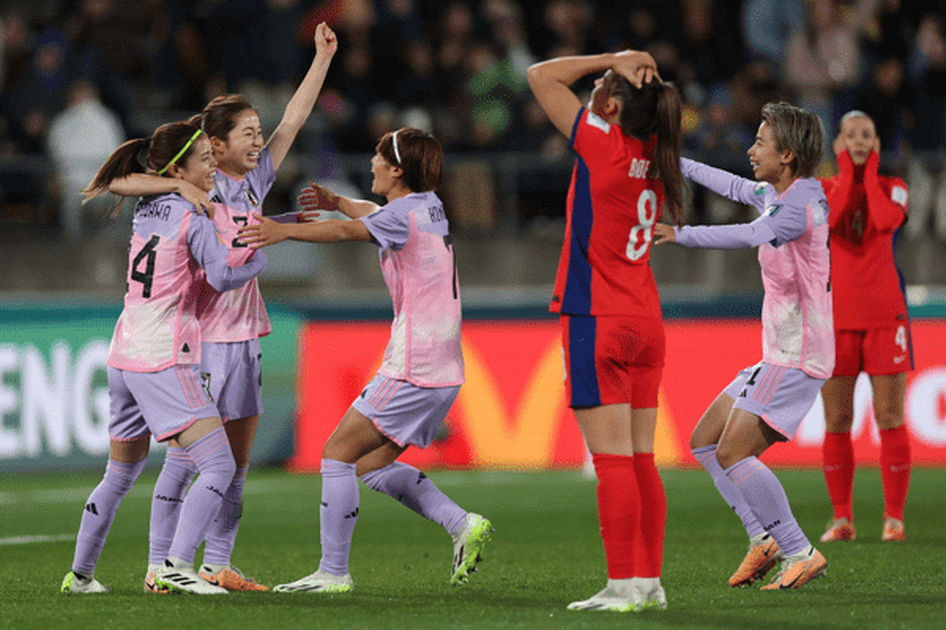 日本队在女足比赛中取得惊人胜利