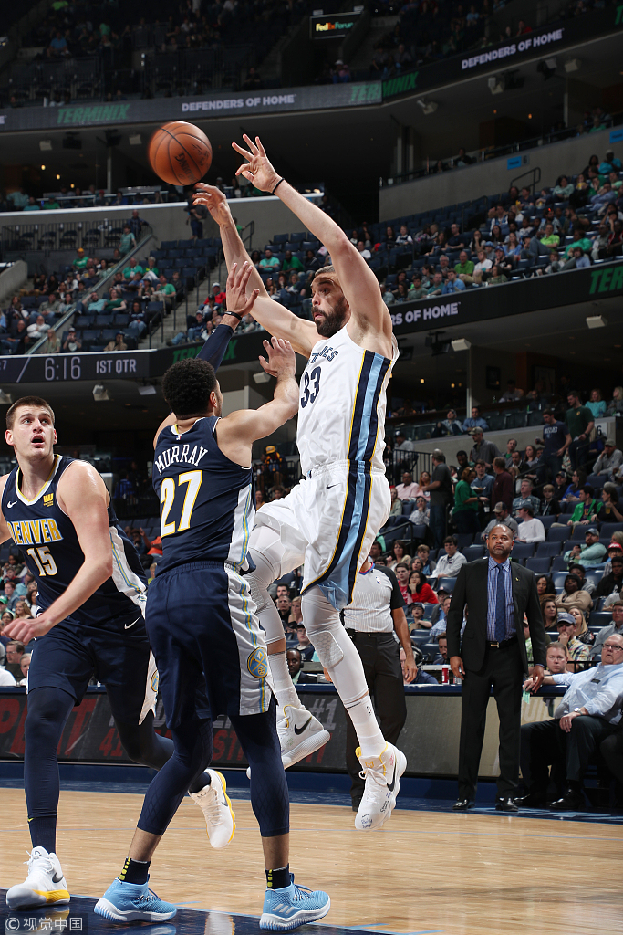 九游娱乐官方网站-灰熊队战胜掘金，加索尔发挥稳定的简单介绍